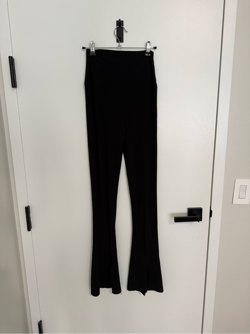 Norma Kamali Black Flare Leggings